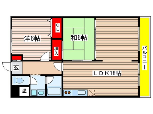 金城園　南館の物件間取画像